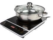 Rosewill RHAI 16001 1800 Watt Induction Cooker Cooktop with Stainless Steel Pot