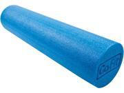 GoFit Foam Massage Roller With Training Manual 6 X 24 Blue