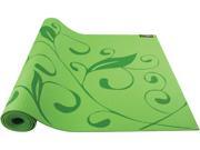 GoFit Printed Yoga Mat Green