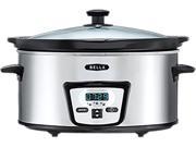 Bella 13973W Polished SS 5Qt Programmable Slow Cooker