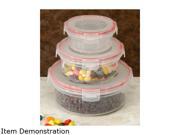 Cookpro 618 6 pc Food Container Set with Airtight Lock Round Cover