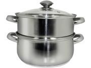 Cookpro 589 3 Pc 3 Qt All In One Steamer and Sauce Pot w Glass Lid