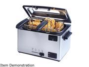 E Ware Electric 16 cup Deep Fryer Stainless Steel