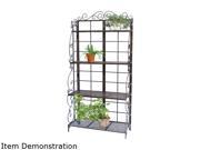 Plastec Products Bakers Rack Plant Stand Brnz