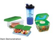 Fit Fresh 243AM Healty Food Combo Incl Salad Shaker Chilled