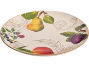 BONJOUR 59027 Dinnerware Orchard Harvest Stoneware 12 Inch Round Platter