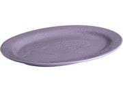 BONJOUR 54975 Dinnerware Paisley Vine 10 Inch x 14 Inch Stoneware Oval Platter Lavender