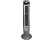 Lasko 42 Wind Curve Platinum Tower Fan With Remote Control and Fresh Air Ionizer 2551