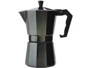 Primula PEBK 3306 Aluminum 6 Cup Stovetop Espresso Maker Black Black