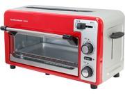 Hamilton Beach 22722 Red Silver 2 Slice Toaster and Oven