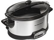 Hamilton Beach 33466 Programmable Stay or Go 6 Quarts Slow Cooker
