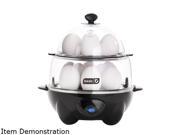 Storebound DEC012BK Black Dash Deluxe Rapid Egg Cooker 12 Egg Capability Dishwasher Safe