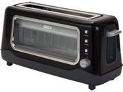 Storebound DVTS501BK Black Dash Clear View Toaster Window 2 Slice Long Slot