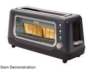 Storebound DVTS501GY Gray Dash Clear View Toaster Window 2 Slice Long Slot