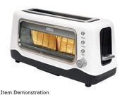 Storebound DVTS501WH White Dash Clear View Toaster Window 2 Slice Long Slot