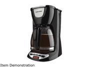 Black Decker DCM100B Black 12 Cup Programmable Coffeemaker with Glass Carafe