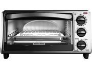Black Decker TO1313SBD 4 Slice Toaster Oven Silver Black