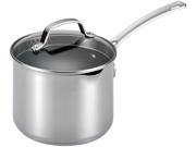 Circulon 77882 3 Quart Covered Straining Saucepan