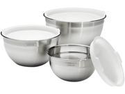 Cuisinart CTG 00 SMB Stainless Steel Mixing Bowls with Lids Set of 3