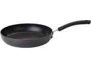 T fal E9180774 Ultimate Hard Anodized Durable Expert Interior Thermo Spot Heat Indicator Anti Warp Base 12 Inch Saute Fry Pan Cookware