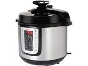 T Fal CY505E51 6Qt 12 in 1 Programmable Electric Multi Functional Pressure Cooker Stainless Steel Silver Black