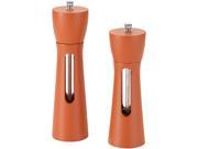 Rachael Ray 56536 Tools and Gadgets 2 Piece Wooden Salt and Pepper Grinder Set Orange