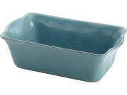 Rachael Ray 58315 Cucina Stoneware 9 Inch x 5 Inch Loaf Pan Agave Blue