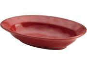 Rachael Ray 12 in. Oval Cucina Serving Bowl Cranberry