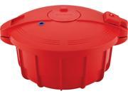 SilverStone 51388 Microwave Cookware 3 4 10 Quart Large Microwave Pressure Cooker Chili Red