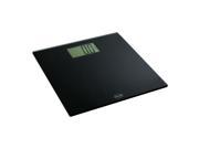 American Weigh Scales OM 200 Tempered Glass Bathroom Scale with X Large Display and 440 Pound Capacity Black