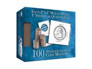 Nickel Quarter 2x2 Mylar Protective Coin Covers NOV