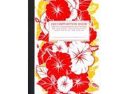 Red Hibiscus Decomposition Book JOU