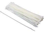 C2G 43035 11.5in Cable Ties White 100pk