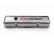 Proform 141 905 Stamped Valve Cover Chevrolet And Bow Tie Emblem
