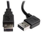 Tripp Lite UR020 006 RA 6 ft. Universal Reversible USB 2.0 Right Angle A Male to A Male Cable