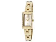 ESQ Flair Swarovski Crystal Mother of Pearl Dial Gold IP Steel Watch 07101374