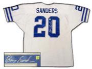 Superstar Greetings Barry Sanders Signed Authentic Style Lions White Jersey BS AJLW