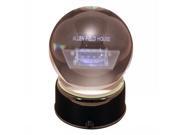 Dimensions: 6 H x 4 D. 4 Round Crystal Ball. Musical Etched Stadium. Plays Take me out to the Ballgame. Type: Trophies Color: Multi Material: Wood