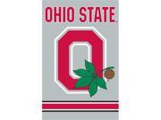 Party Animal Inc. AFOSU2 Applique Banner Flag Ohio State with block O GRAY
