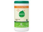 Seventh Generation 22813 Disinfecting and Cleaning Wipes 7 x 8 White 70 Canister