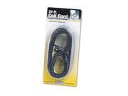 Softalk 42261 Phone Coil Cord 25 Feet Black Landline Telephone Accessory
