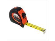 Sheffield ExtraMark Tape Measure Red with Black Rubber Grip 1 x 25 ft