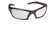 GTR Safety Glasses with Charcoal Frame and Clear Lens in Polybag