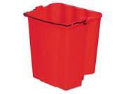 Rcp 9C74RED Dirty Water Bucket for Wavebrake Bucket Wringer 18 Quart Red