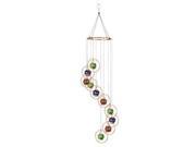 Red Carpet Studios 11024 Copper Round Ring with Multi Color Marble Chime