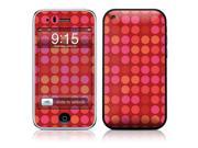 DecalGirl AIP3DOTSBIGRED iPhone 3G Skin Big Dots Red