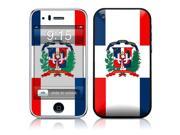 DecalGirl AIP3-FLAG-DOMREP iPhone 3G Skin - Dominican Republic Flag