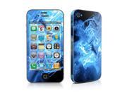 DecalGirl AIP4-QWAVES-BLU iPhone 4 Skin - Blue Quantum Waves