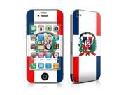 DecalGirl AIP4-FLAG-DOMREP iPhone 4 Skin - Dominican Republic Flag