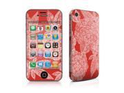 DecalGirl AIP4-REDDAHL iPhone 4 Skin - Red Dahlias